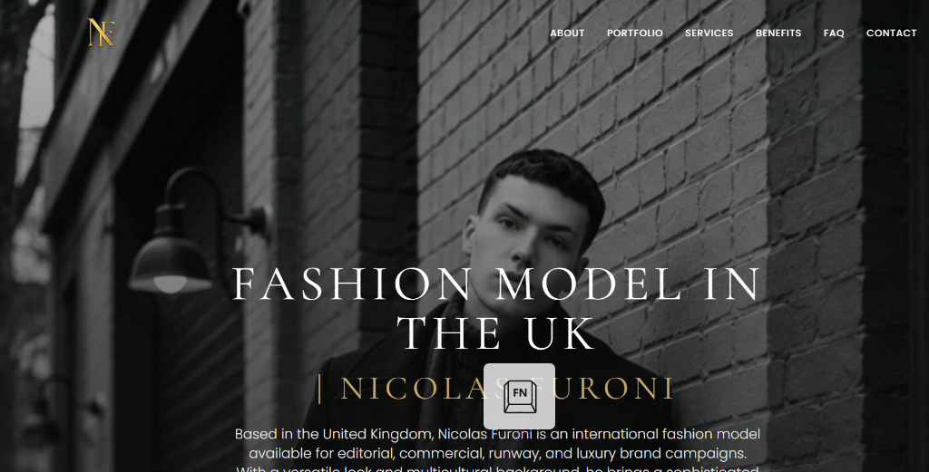 About section of the Nicolas Furoni portfolio